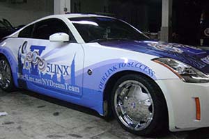 Half Wraps on commercial cars in New York City